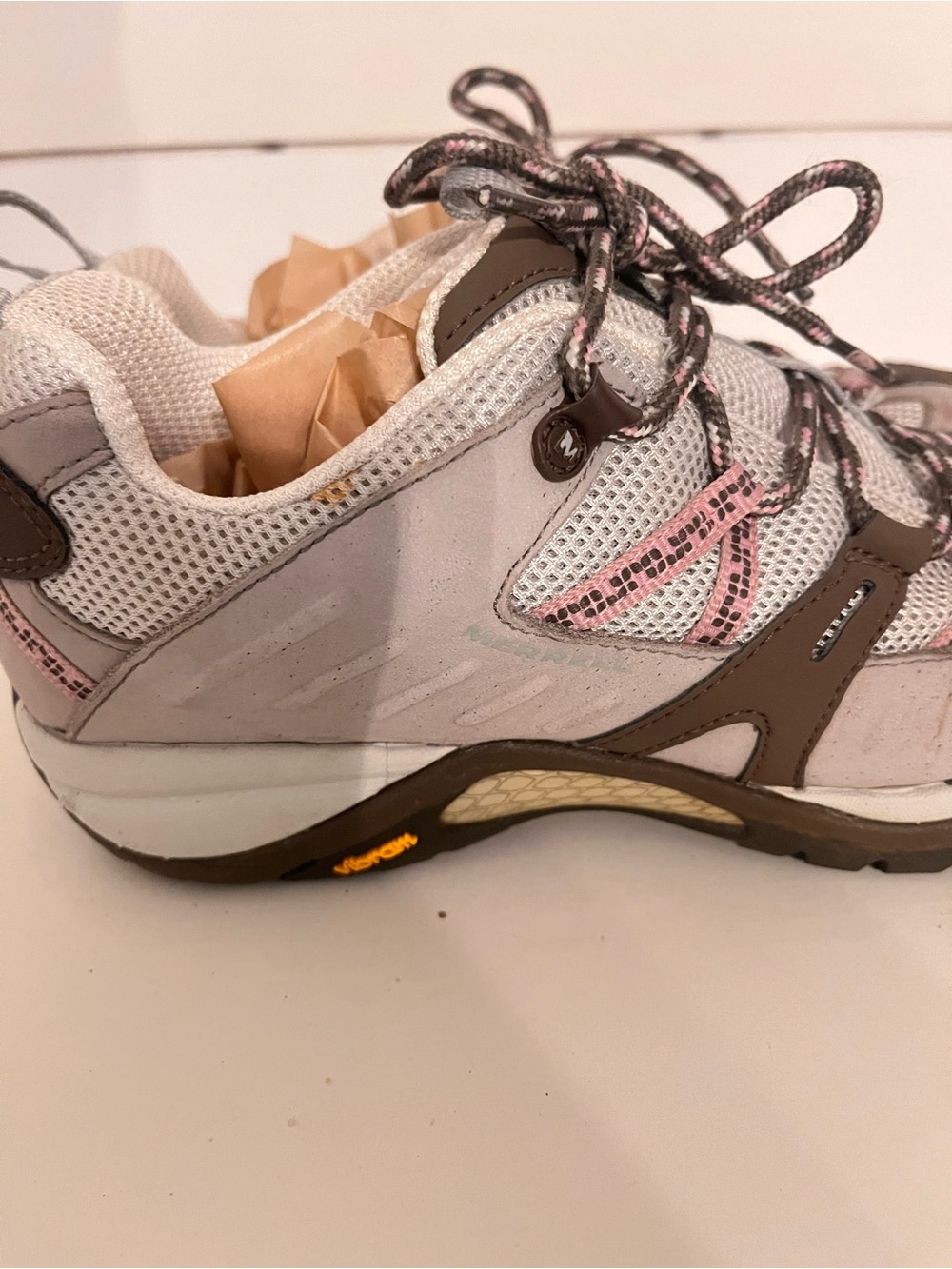 Merrell Siren Sport Hiking Shoes Elephant Pink Women’s 8 Vibram - Picture 2 of 16